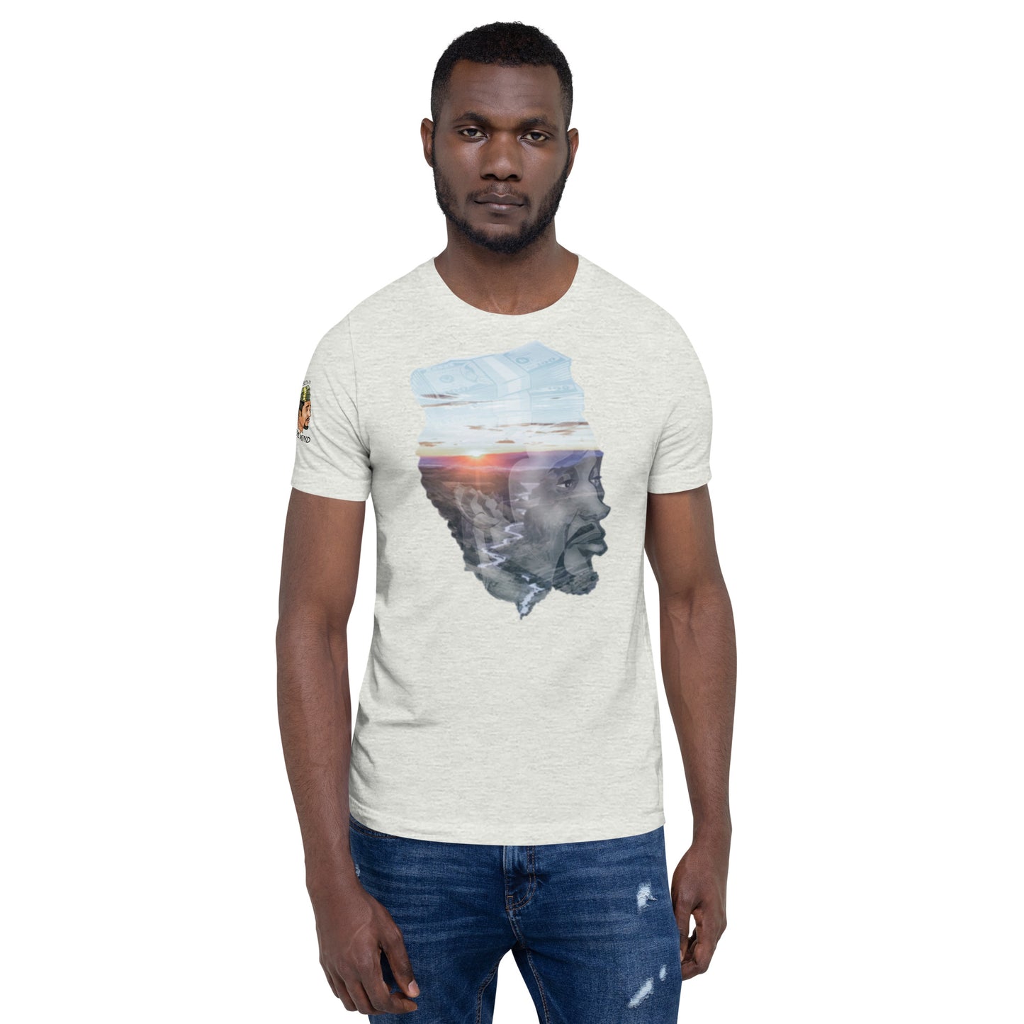 Big Larko enjoying the sunset Unisex t-shirt