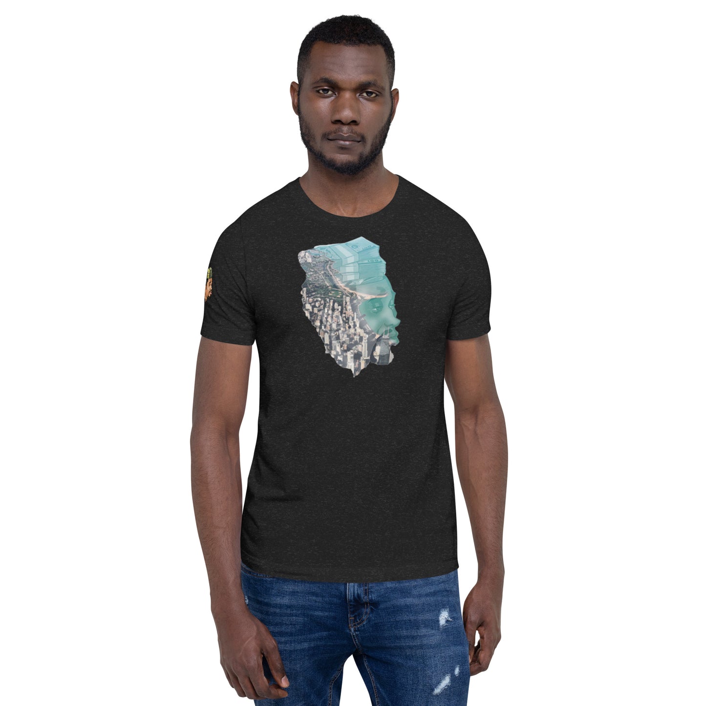 Big Larko on the Beach in Chi Town  Unisex t-shirt