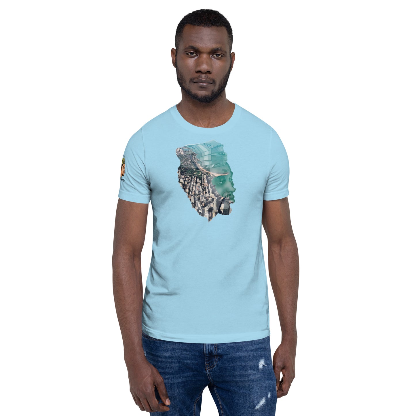 Big Larko on the Beach in Chi Town  Unisex t-shirt